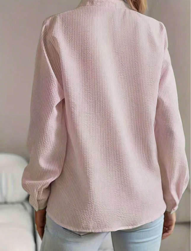 Verónica - Blusa unicolor de botones