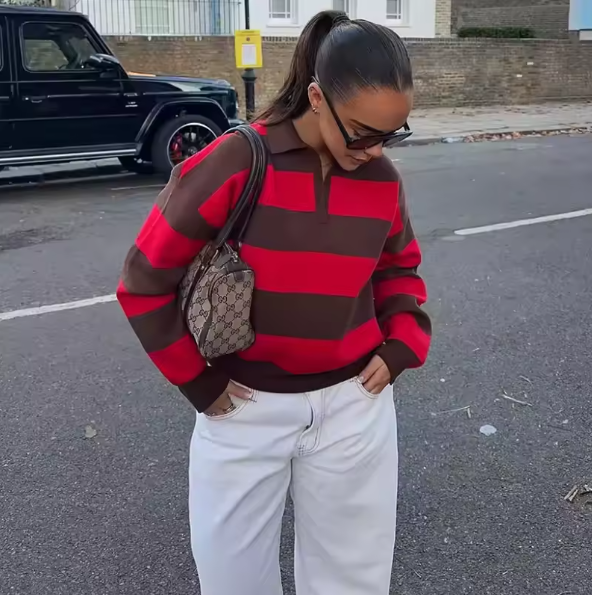 María - Suéter de Rayas