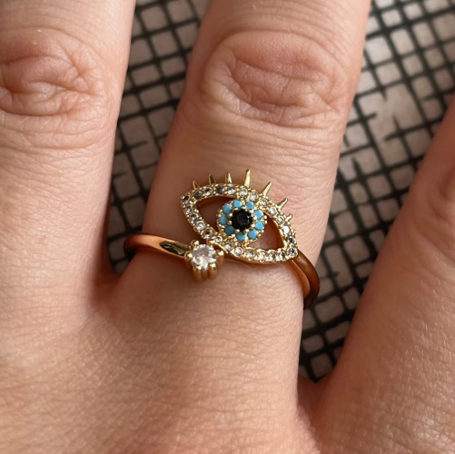 Shui - Anillo Ojo Azul Turco