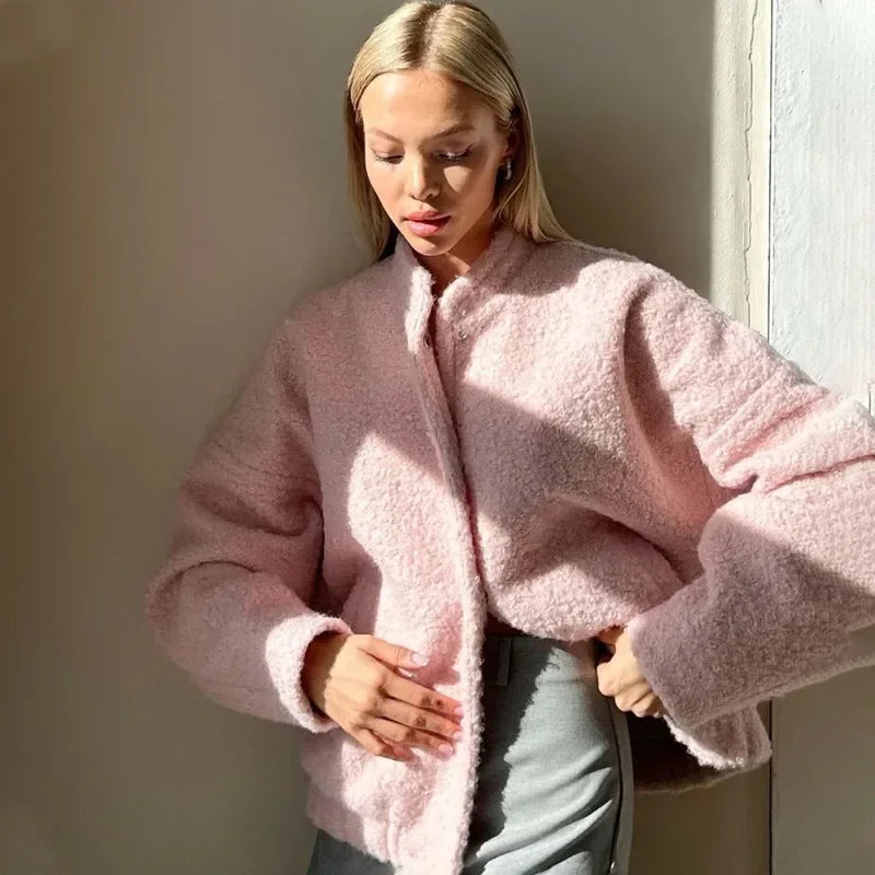 Nerea - Chaqueta Oversize Rosa