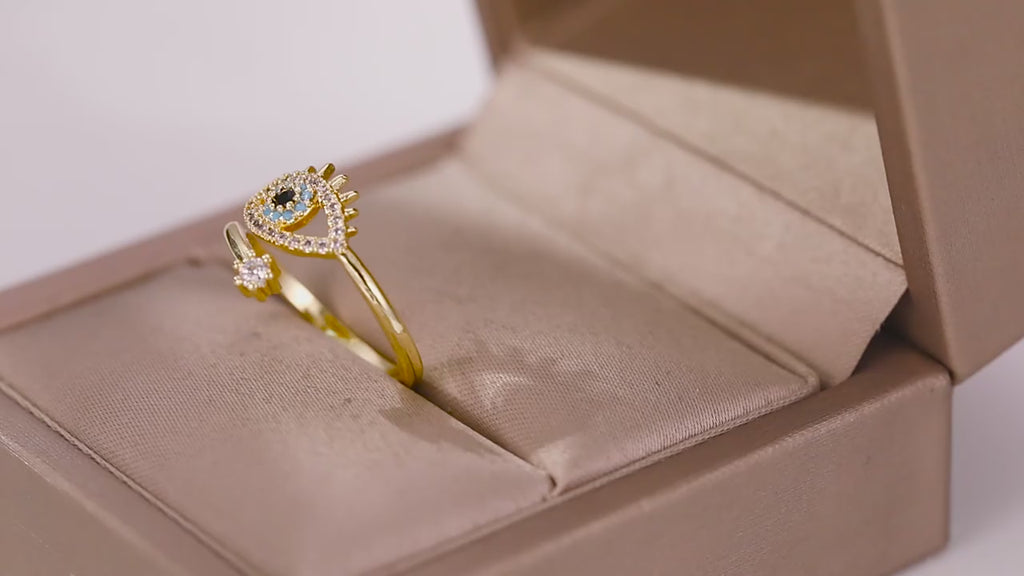 Shui - Anillo Ojo Azul Turco